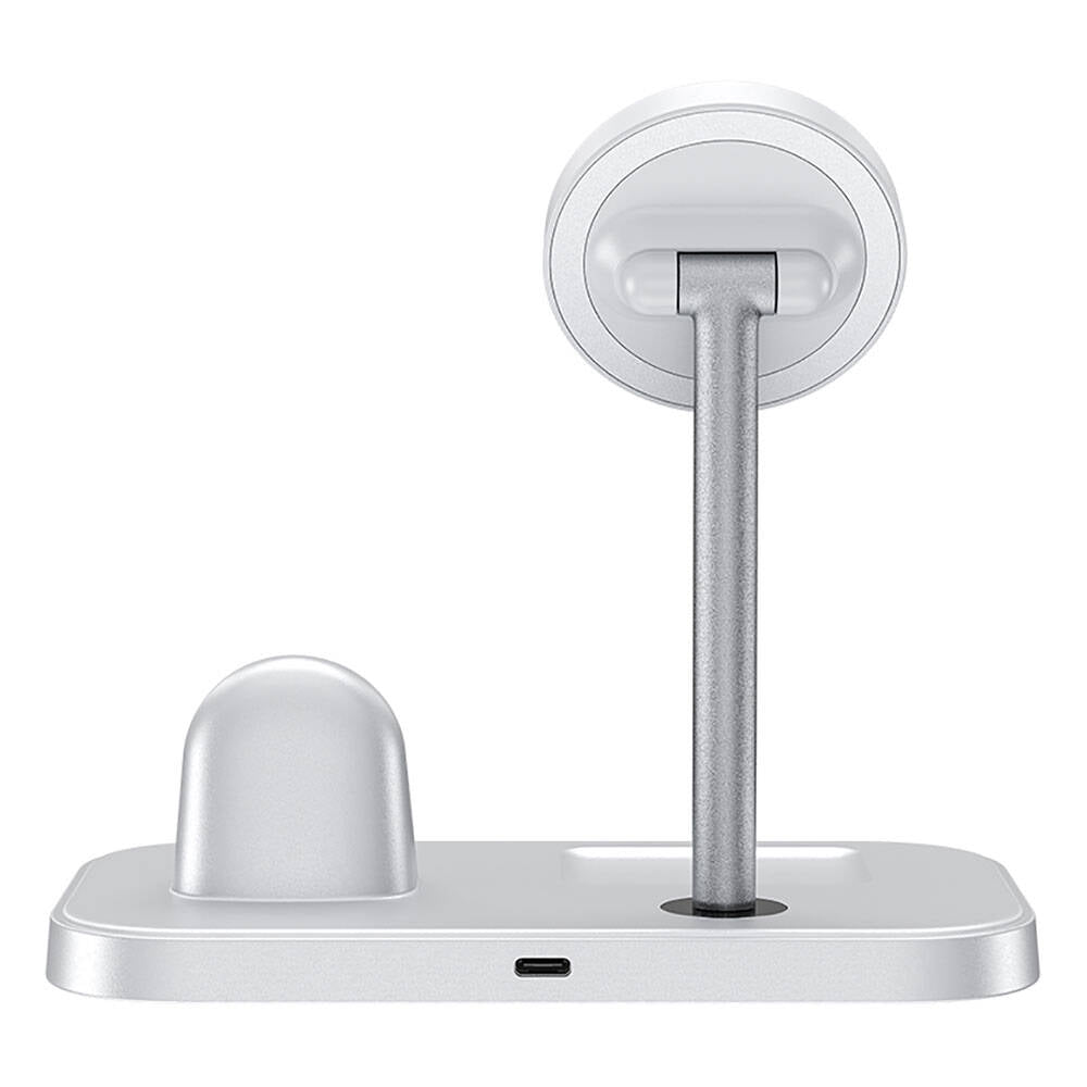 Benks W16 3in1 Telefon&Akıllı Saat&Kulaklık Kablosuz Şarj Standı Siyah