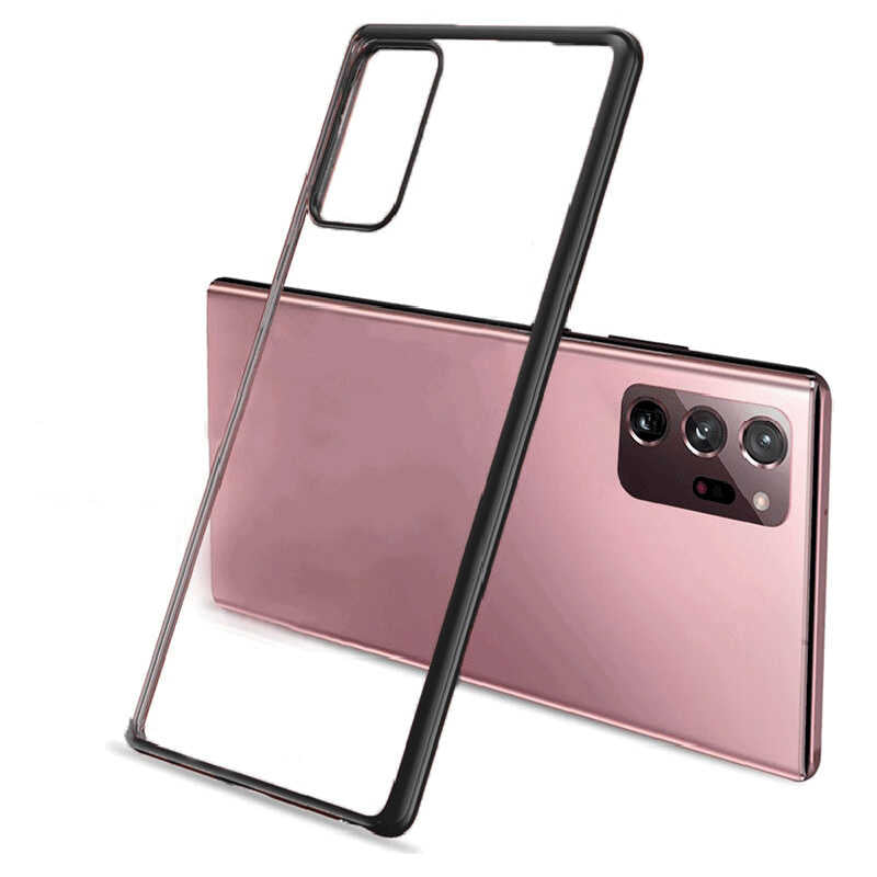 Galaxy Note 20 Ultra Benks Magic Glitz Ultra-Thin Transparent Protective Soft Kılıf Siyah