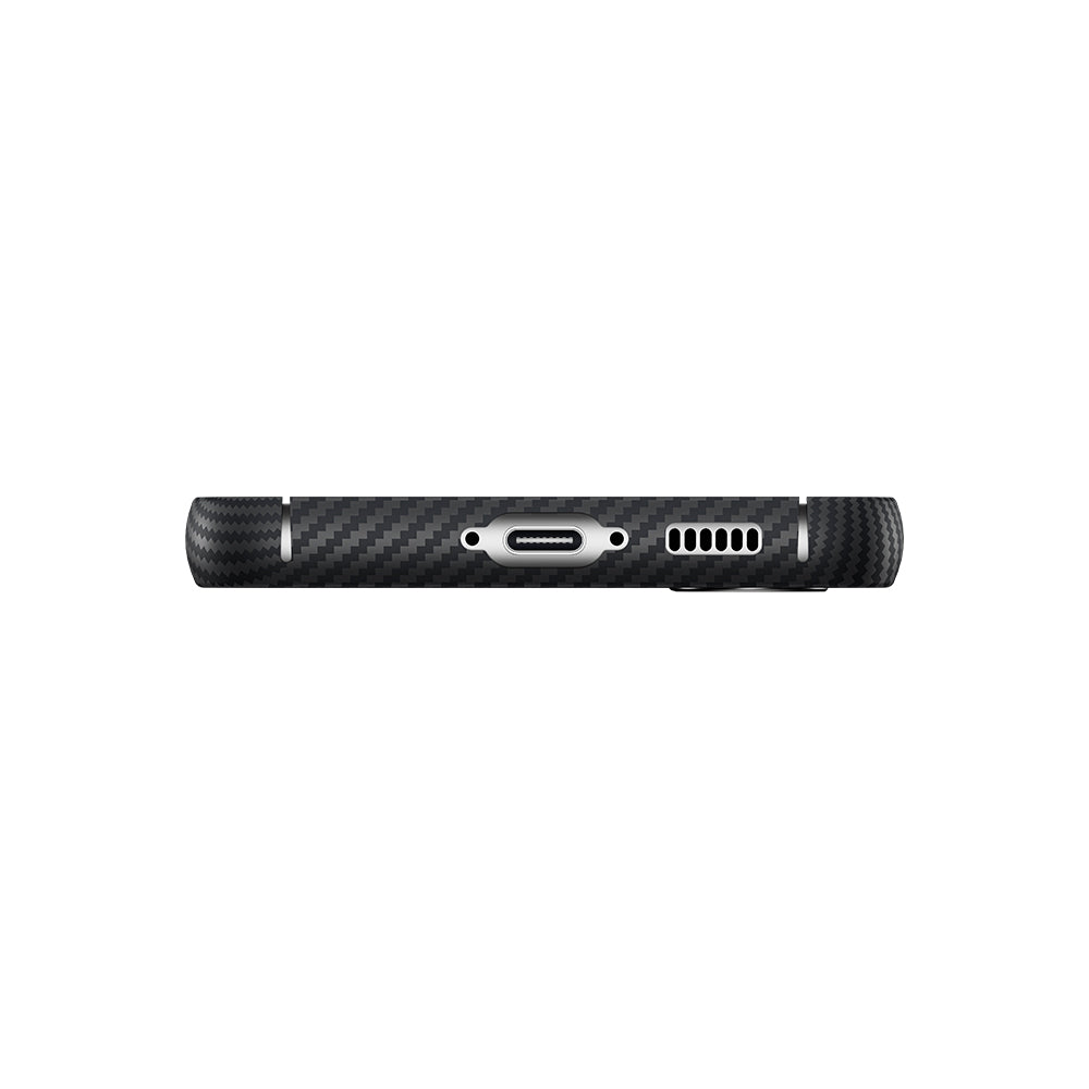 Galaxy S23 Kılıf Benks Magsafe Şarj Özellikli Magnetik ArmorAir 600D Kevlar Fiber Kılıf Siyah