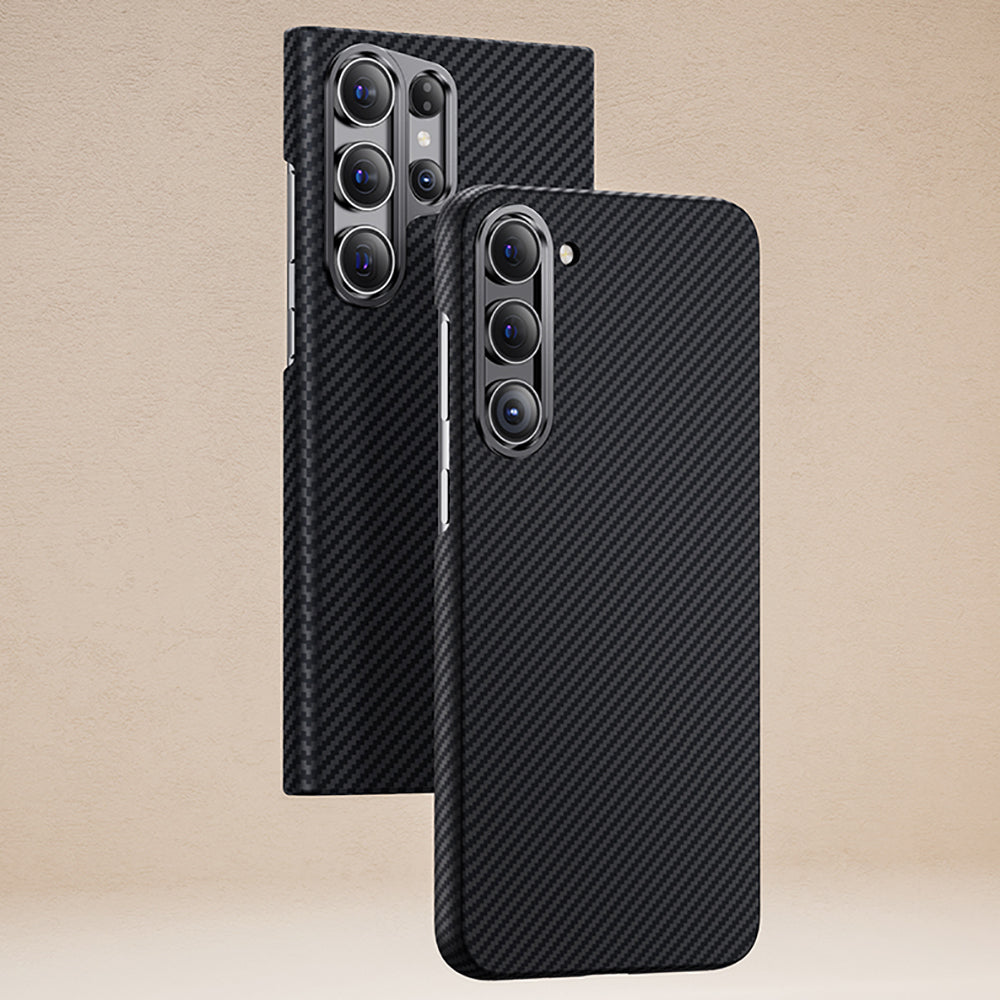 Galaxy S23 Kılıf Benks Magsafe Şarj Özellikli Magnetik ArmorAir 600D Kevlar Fiber Kılıf Siyah