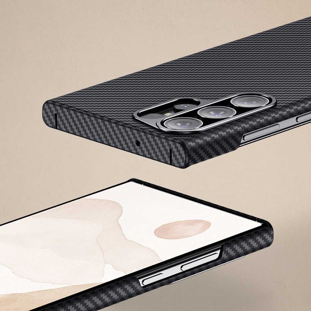 Galaxy S23 Kılıf Benks Magsafe Şarj Özellikli Magnetik ArmorAir 600D Kevlar Fiber Kılıf Siyah