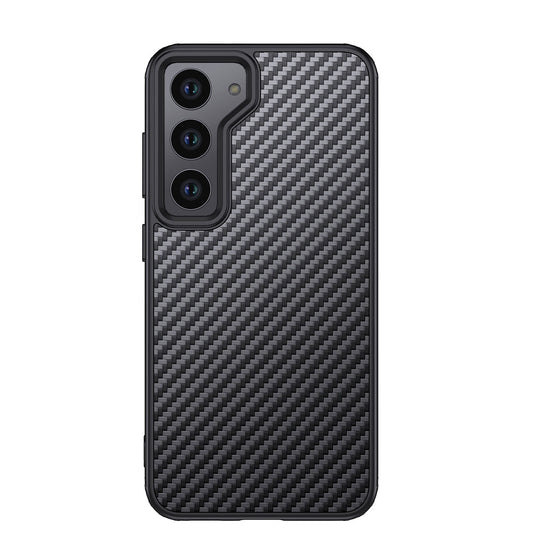 Galaxy S23 Plus Kılıf Aramid Karbon Fiber Magsafe Özellikli Wlons Radison Kılıf Siyah