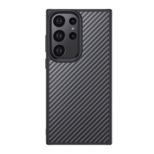 Galaxy S23 Ultra Kılıf Aramid Karbon Fiber Magsafe Özellikli Wlons Radison Kılıf Siyah