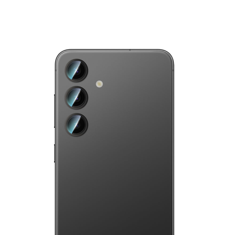 Galaxy S24 CaseWorld Alloy Serisi Oleofobik Anti Reflective Kamera Lens Koruyucu Gümüş