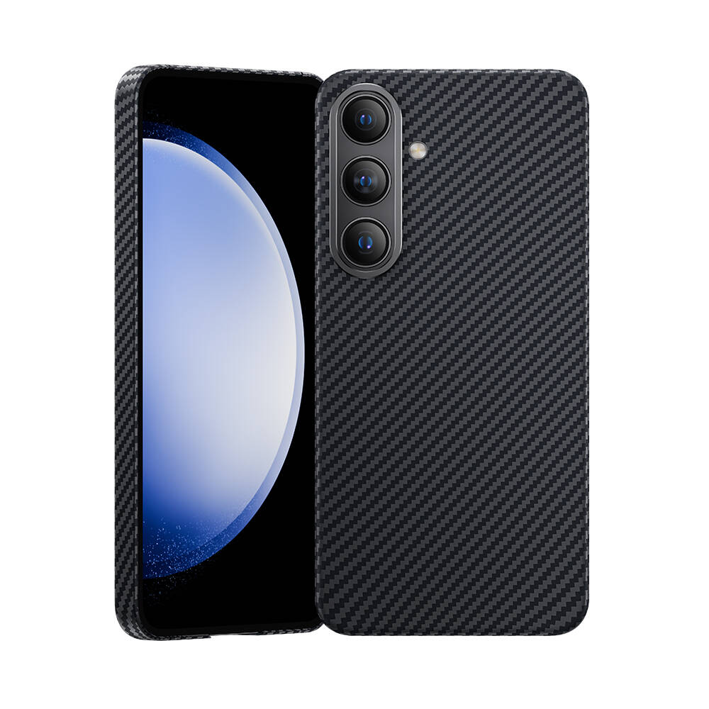 Galaxy S24 Kılıf M-safe Özellikli Karbon Fiber Benks Essential ArmorAir 600D Kevlar Kapak