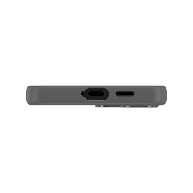 Galaxy S24 Kılıf Magsafe Şarj Özellikli Şeffaf Arka Yüzey Benks MagClap TPU Çerçeve Kılıf Gri