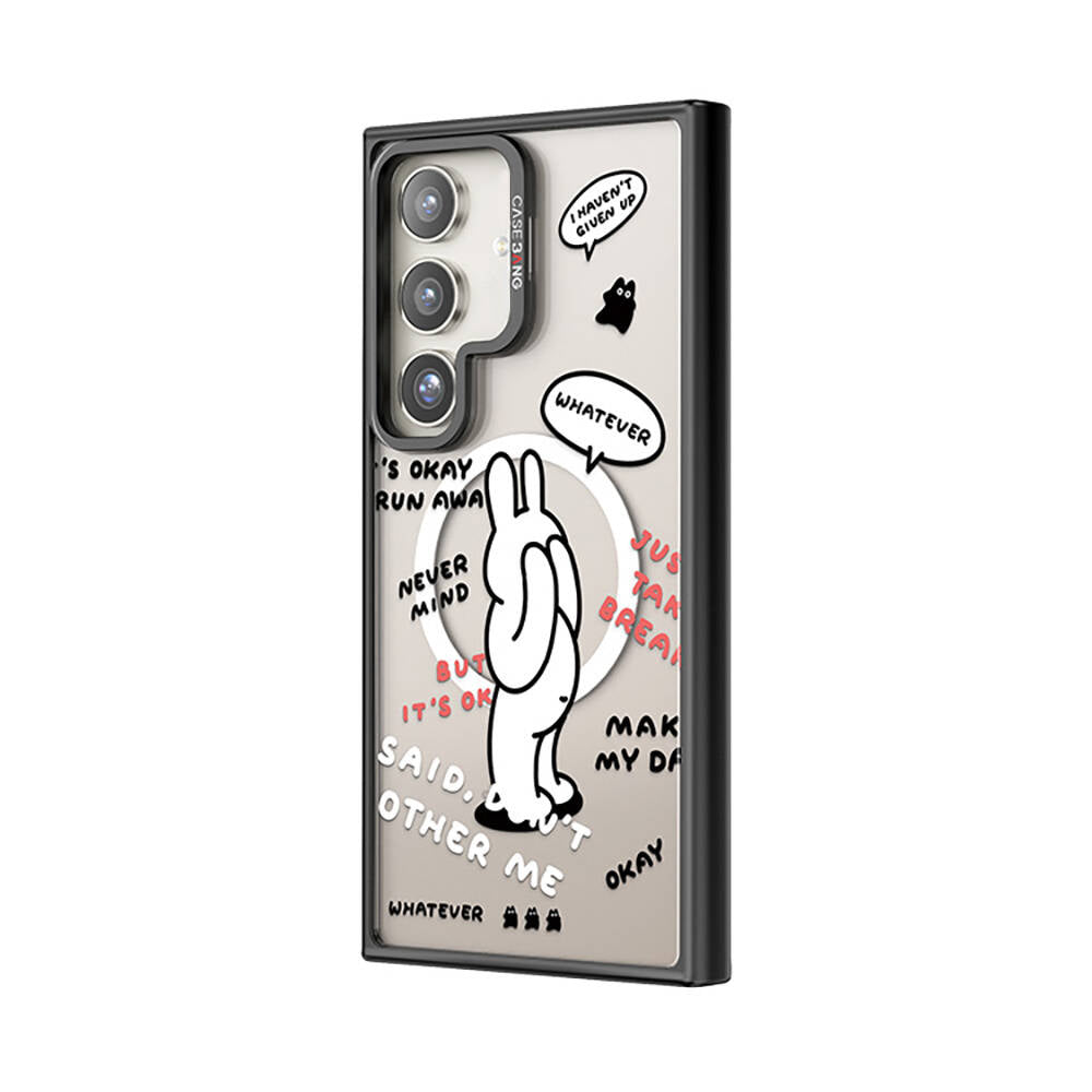 Galaxy S24 Magsafe Şarj Özellikli Casebang Chill Out Serisi Mıknatıslı Arka Panel Siyah