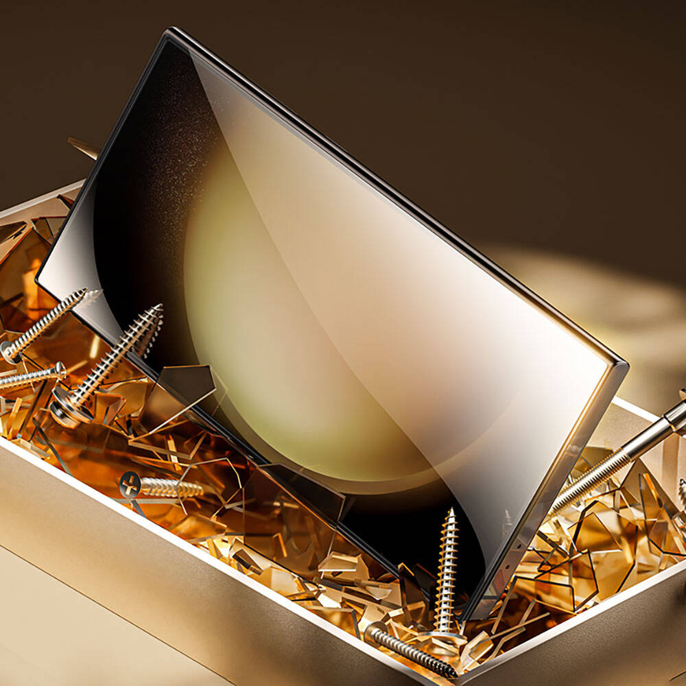 Galaxy S24 Plus Benks Glass Warrior Cam Ekran Koruyucu + Kolay Uygulama Aparatlı Siyah