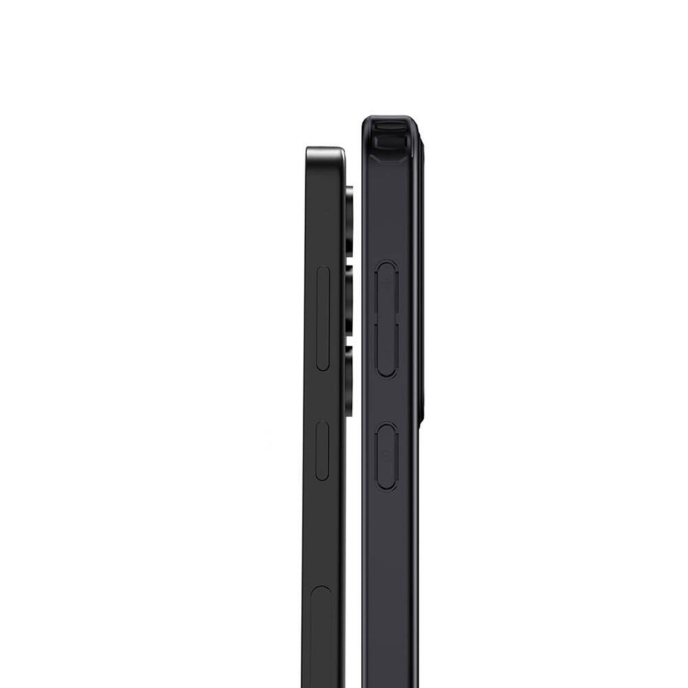 Galaxy S24 Plus Kılıf Aramid Karbon Fiber Magsafe Özellikli Wlons Radison Kılıf Siyah