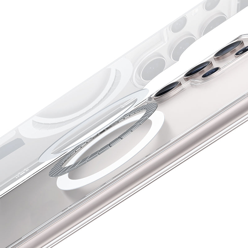 Galaxy S24 Plus Kılıf Magsafe Şarj Özellikli Airbagli Şeffaf Benks LucentPro Serisi Kılıf Şeffaf