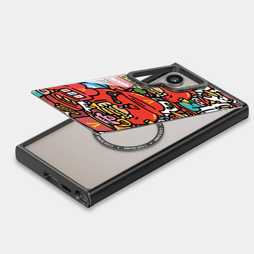 Galaxy S24 Plus Magsafe Şarj Özellikli Casebang Ahhey Serisi Arka Panel Pembe