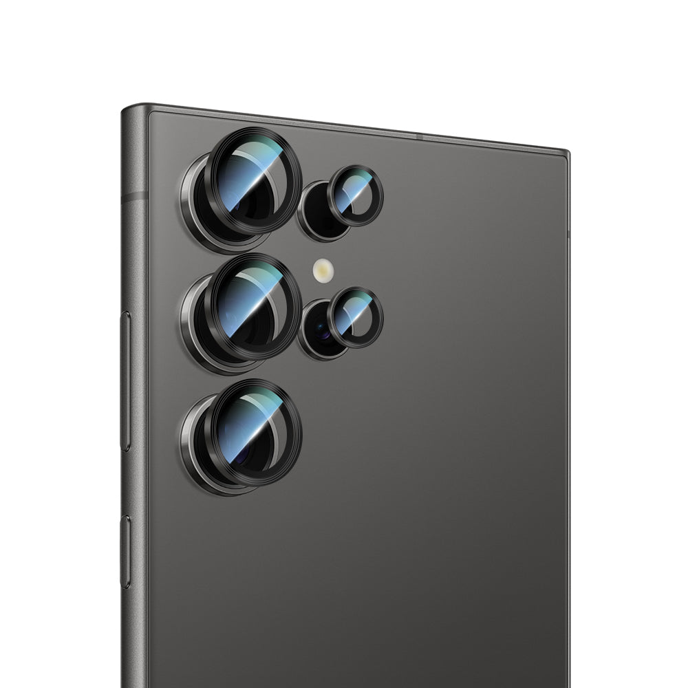 Galaxy S24 Ultra CaseWorld Alloy Serisi Oleofobik Anti Reflective Kamera Lens Koruyucu Gümüş