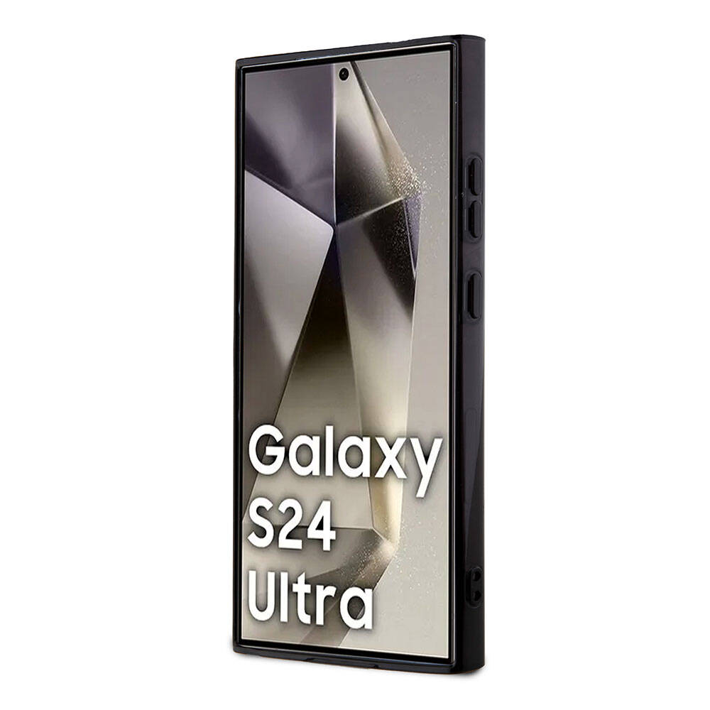 Galaxy S24 Ultra Kılıf Lacoste Orjinal Lisanslı Magsafe Şarj Özellikli Çift Katmanlı Timsah Logolu Blend Monogram Kılıf Petrol Yeşil