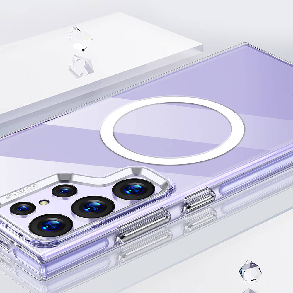 Galaxy S24 Ultra Kılıf Magsafe Şarj Özellikli Wlons Efsane Kılıf Renksiz