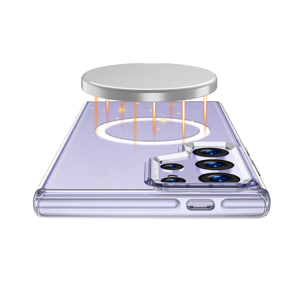 Galaxy S24 Ultra Kılıf Magsafe Şarj Özellikli Wlons Efsane Kılıf Renksiz