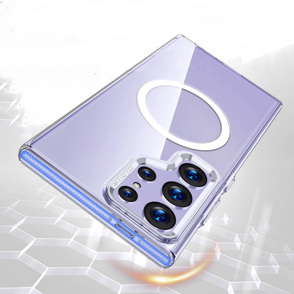 Galaxy S24 Ultra Kılıf Magsafe Şarj Özellikli Wlons Efsane Kılıf Renksiz