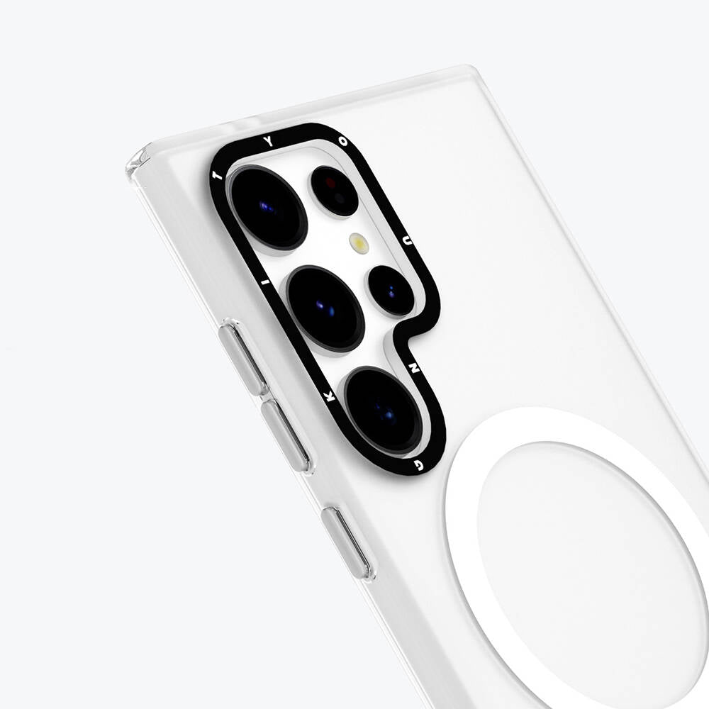 Galaxy S24 Ultra Kılıf Magsafe Şarj Özellikli Youngkit Hidden Sand Serisi Kılıf Siyah