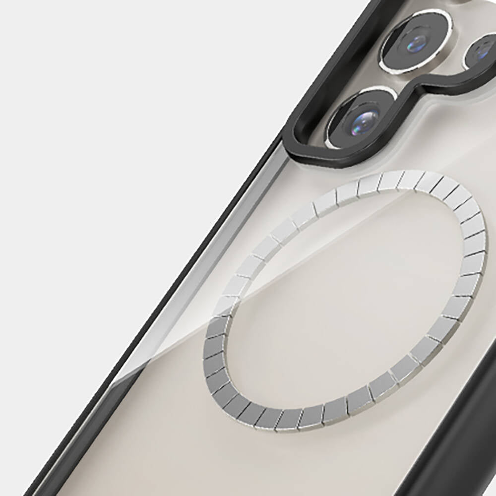 Galaxy S24 Ultra Magsafe Şarj Özellikli Casebang Ahhey Serisi Arka Panel Pembe