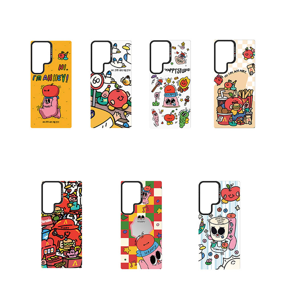 Galaxy S24 Ultra Magsafe Şarj Özellikli Casebang Ahhey Serisi Arka Panel Kırmızı