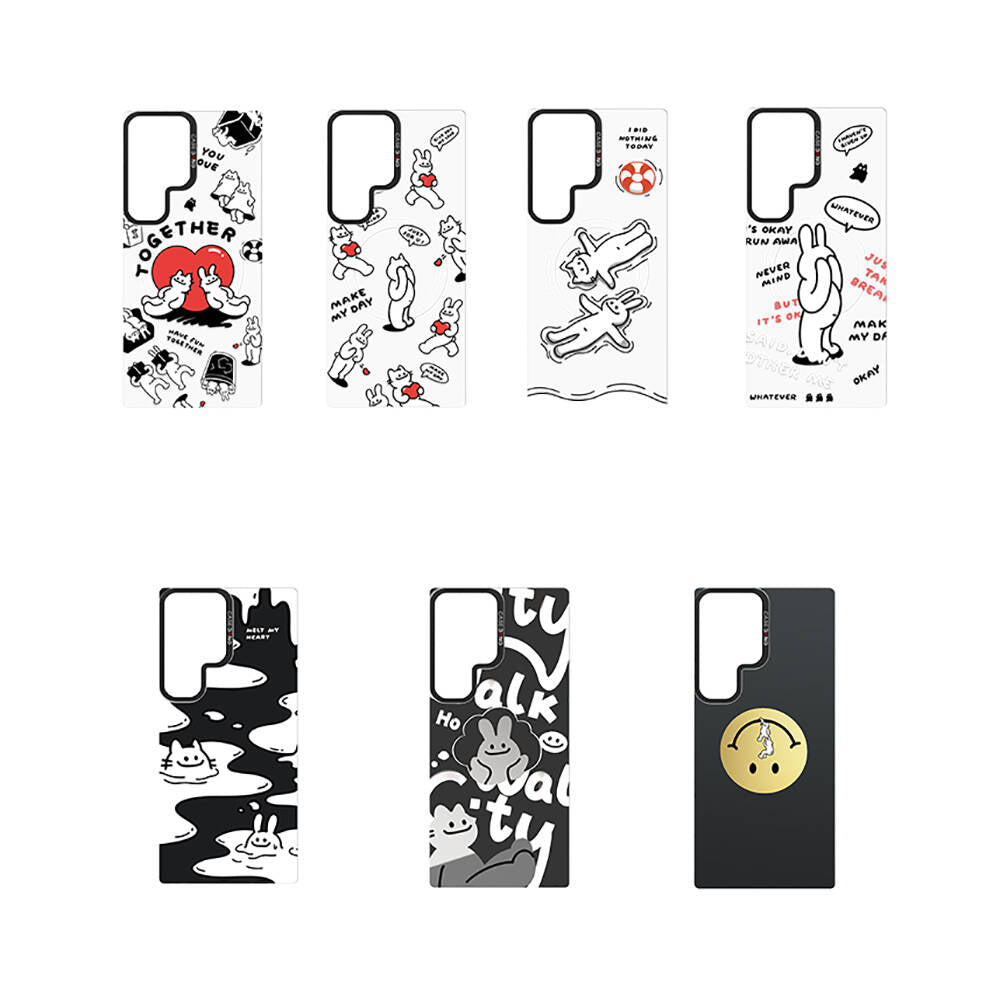 Galaxy S24 Ultra Magsafe Şarj Özellikli Casebang Chill Out Serisi Mıknatıslı Arka Panel Siyah