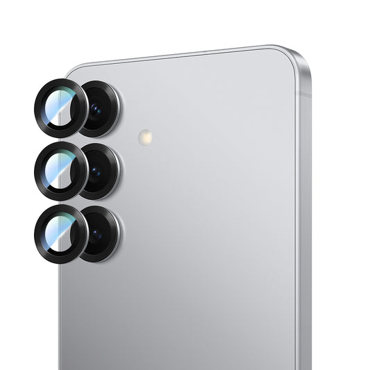 Galaxy S25 CaseWorld Alloy Serisi Oleofobik Anti Reflective Kamera Lens Koruyucu Gümüş