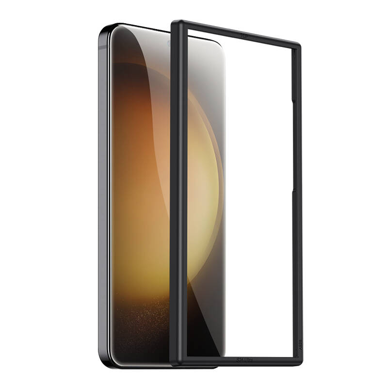 Galaxy S25 Plus Benks Glass Warrior Cam Ekran Koruyucu + Kolay Uygulama Aparatlı Siyah