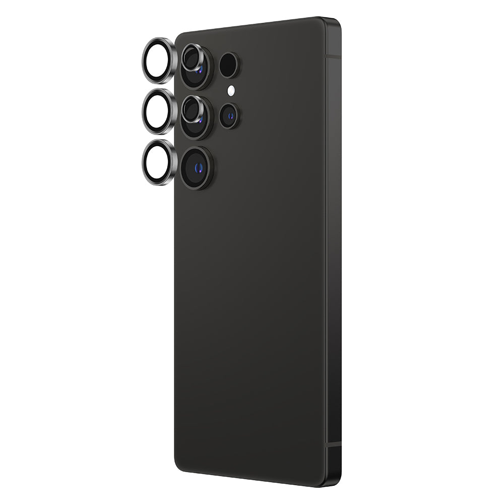 Galaxy S25 Ultra Amazingthing Titan Safir Kamera Lens Koruyucu + Kolay Uygulama Aparatlı Gümüş