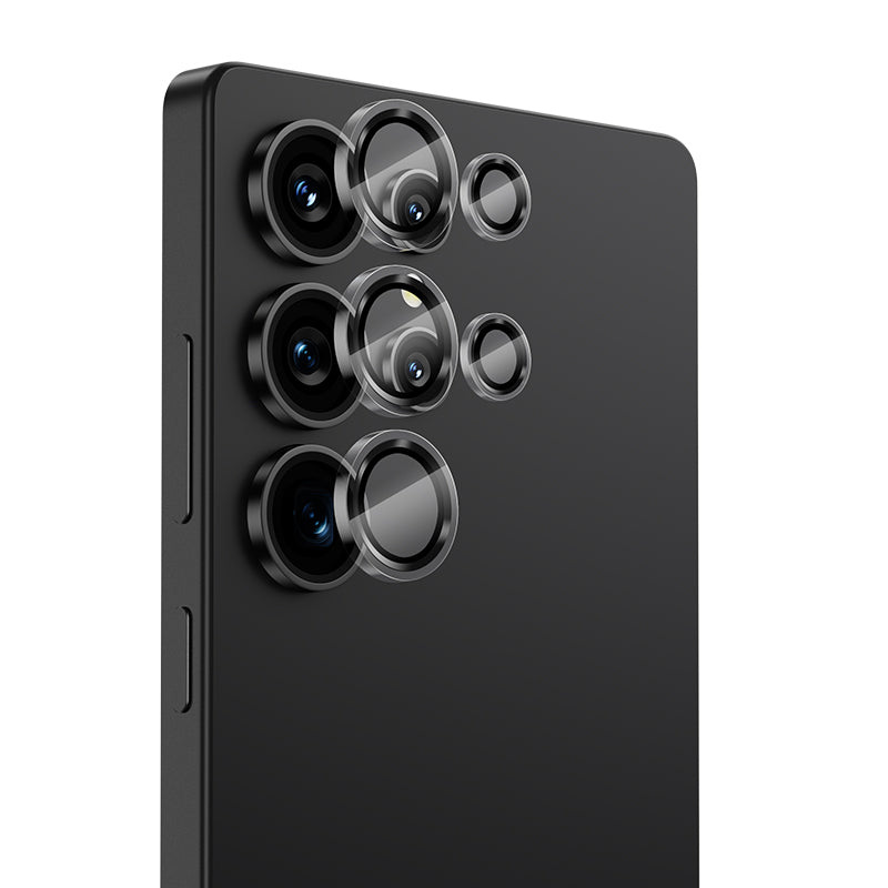 Galaxy S25 Ultra Benks Glass Warrior Kolay Uygulama Aparatlı Kamera Lens Koruyucu Şeffaf