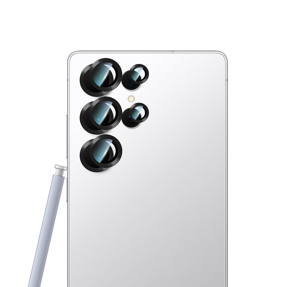 Galaxy S25 Ultra CaseWorld Alloy Serisi Oleofobik Anti Reflective Kamera Lens Koruyucu Gümüş