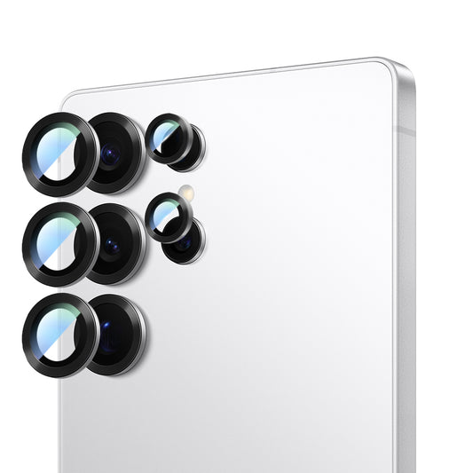 Galaxy S25 Ultra CaseWorld Alloy Serisi Oleofobik Anti Reflective Kamera Lens Koruyucu Gümüş