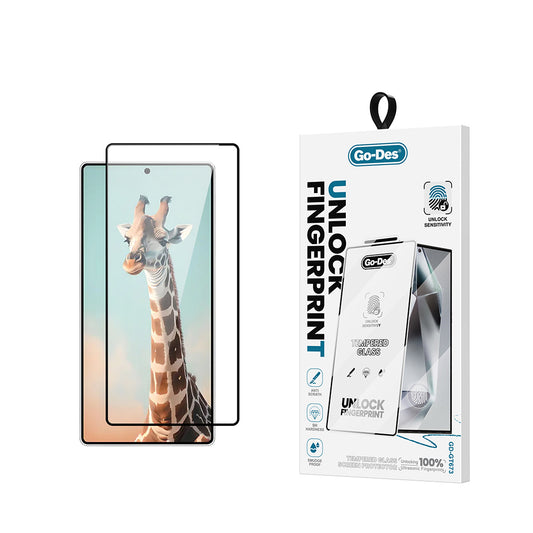 Galaxy S25 Ultra Go Des GD-001 Parmak İzi Bırakmayan 9H Temperli HD Cam Ekran Koruyucu Siyah