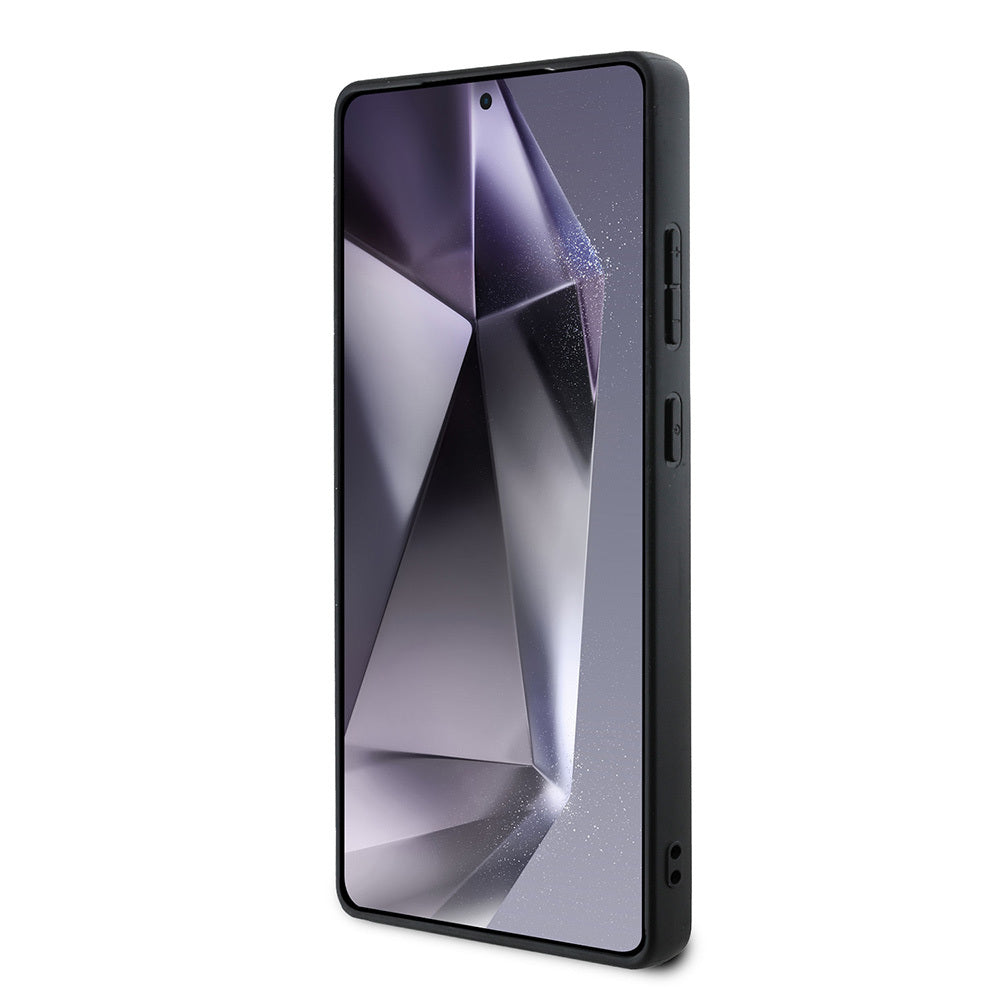 Galaxy S25 Ultra Kılıf Guess Orjinal Lisanslı PU Deri 4G Desenli Metal Büyük 4G ve Yazı Logolu Kapak Kahverengi