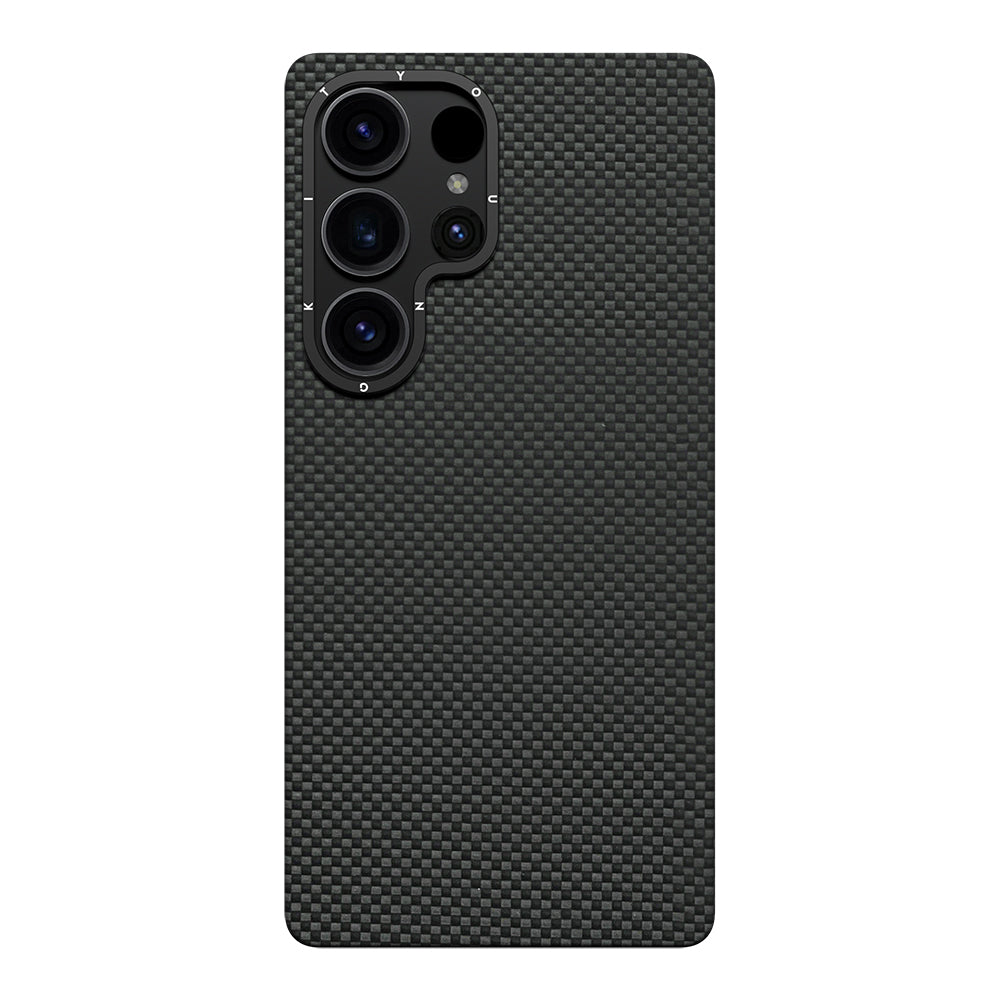Galaxy S25 Ultra Kılıf M-safe Şarj Özellikli Aramid Fiber Youngkit 1500D Kevlar Extreme Wing Serisi Kapak