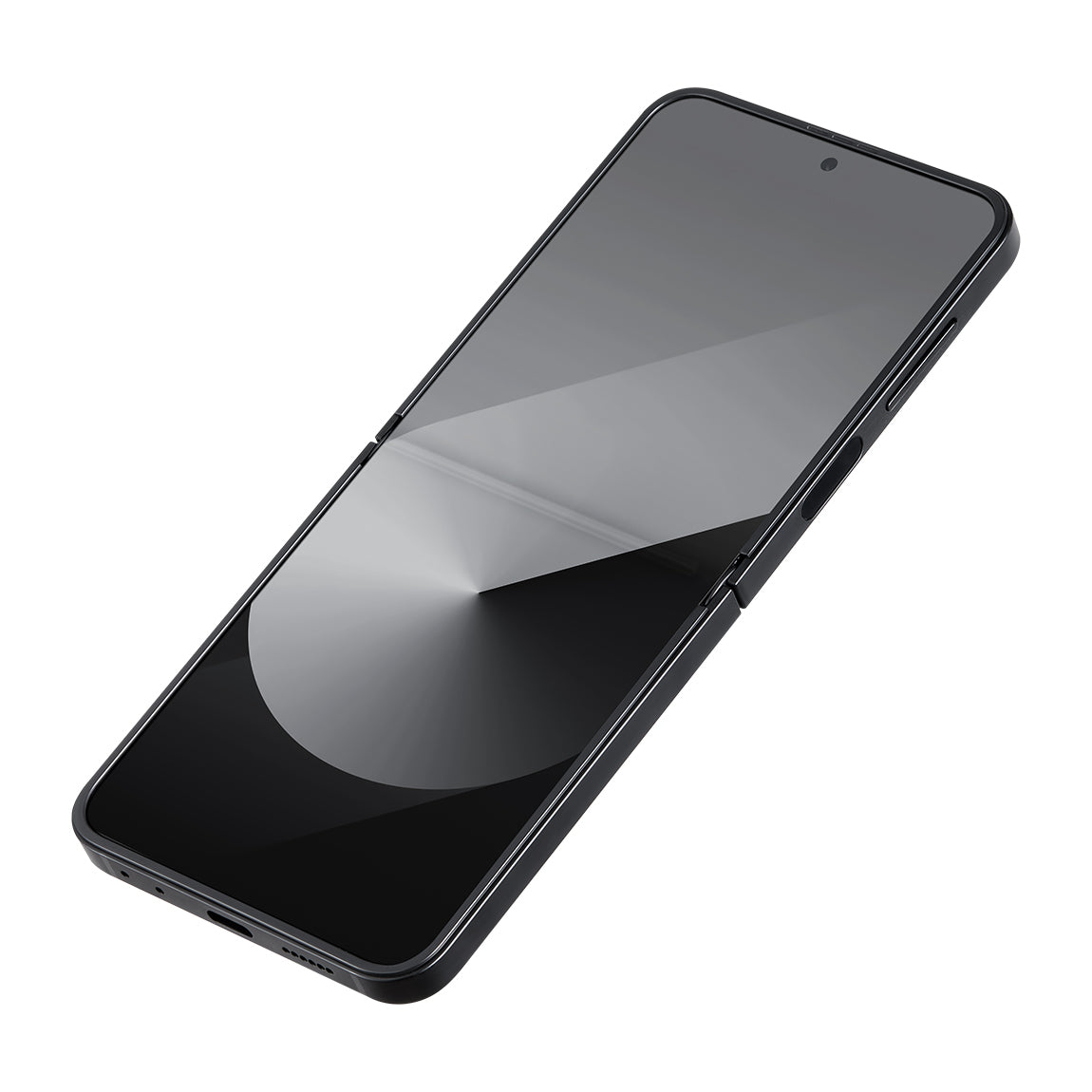 Galaxy Z Flip 6 Kılıf Magsafe Şarj Özellikli 600D Aramid Fiber Pitaka Ultra-Slim Classic Serisi Black-Grey Twill Kılıf Siyah-Gri