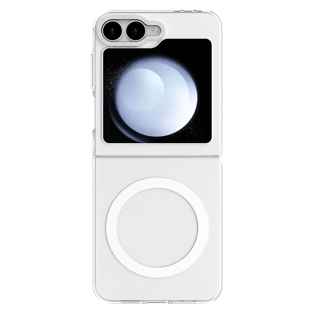 Galaxy Z Flip 6 Kılıf Magsafe Şarj Özellikli Şeffaf Youngkit Crystal Shield Serisi Kılıf Şeffaf