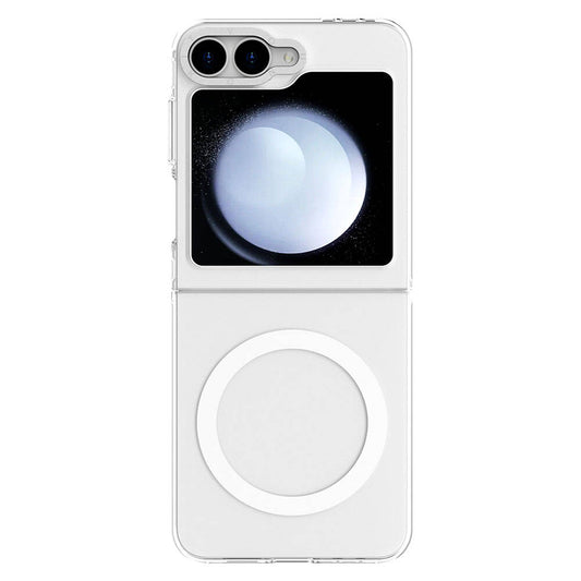 Galaxy Z Flip 6 Kılıf Magsafe Şarj Özellikli Şeffaf Youngkit Crystal Shield Serisi Kılıf Şeffaf