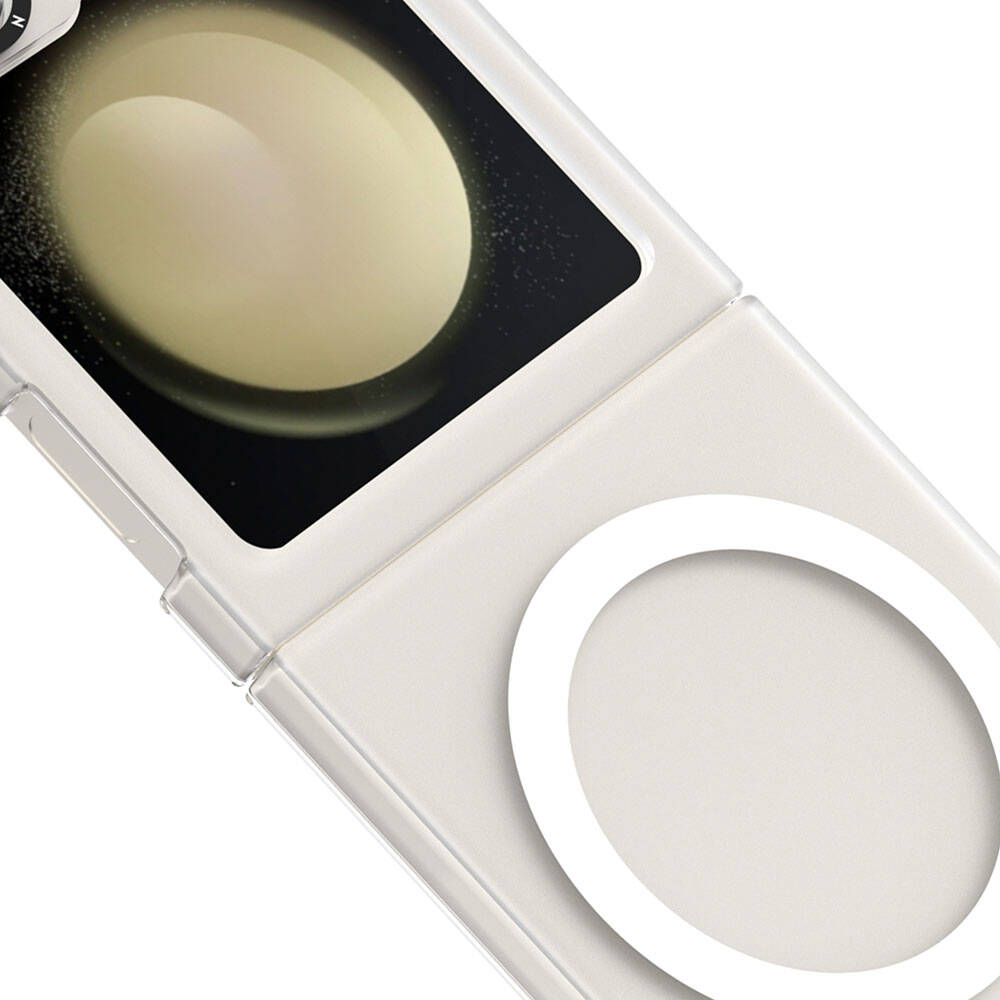 Galaxy Z Flip 6 Kılıf Magsafe Şarj Özellikli Youngkit Hidden Sand Serisi Kılıf Siyah