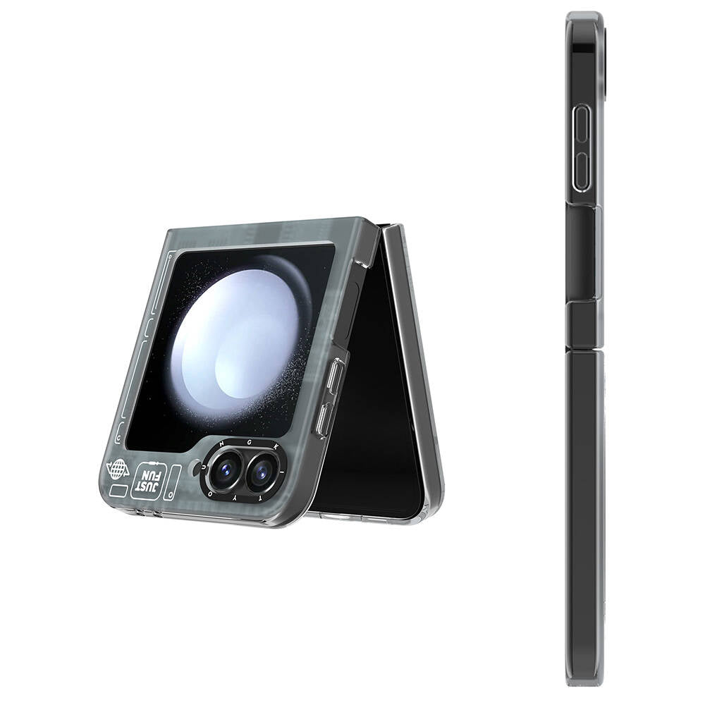 Galaxy Z Flip 6 Kılıf Magsafe Şarj Özellikli Youngkit Technology Serisi Kılıf Siyah