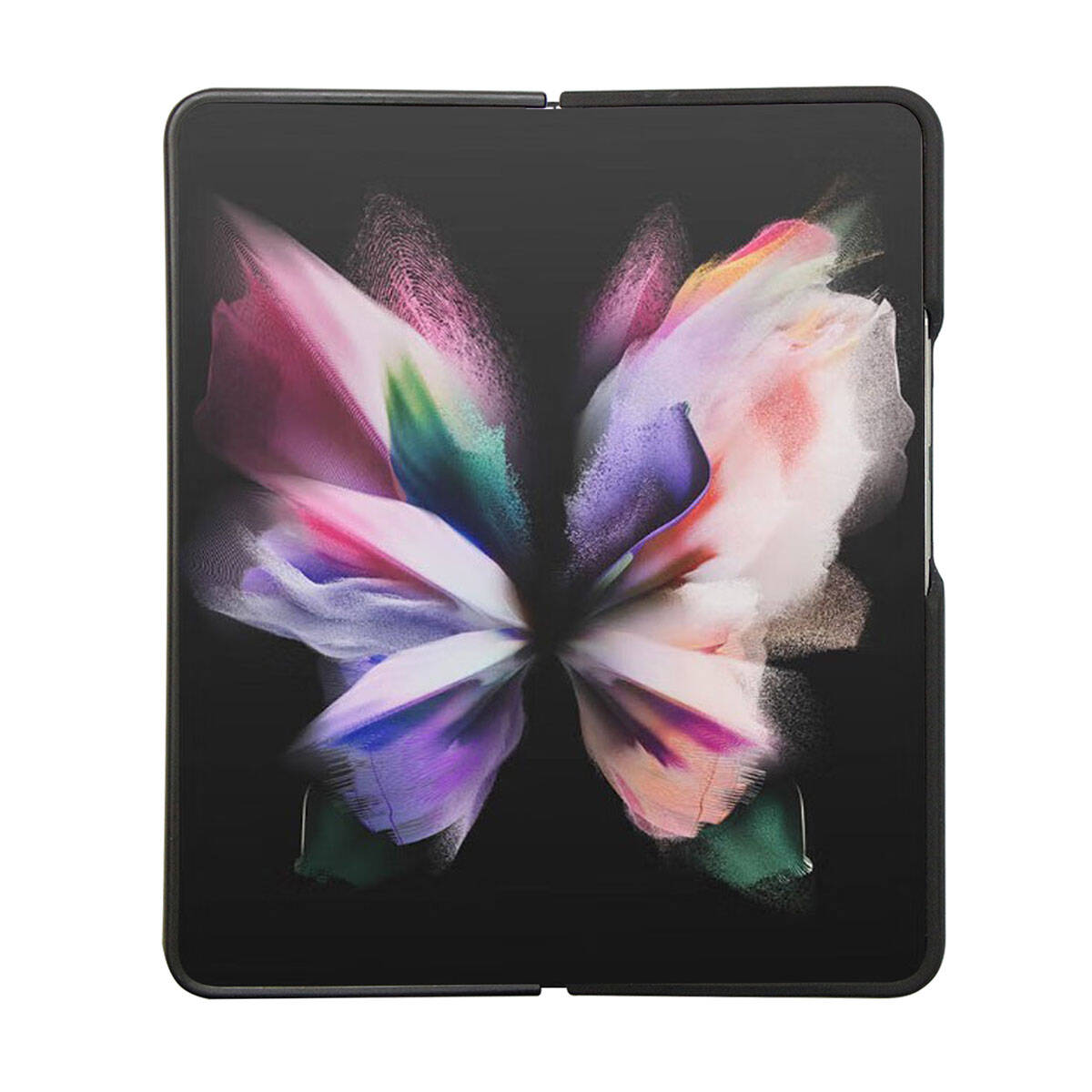 Galaxy Z Fold 5 Kılıf AMG Magsafe Şarj Özellikli Büyük Logo Dizayn Orjinal Lisanslı Kılıf Siyah