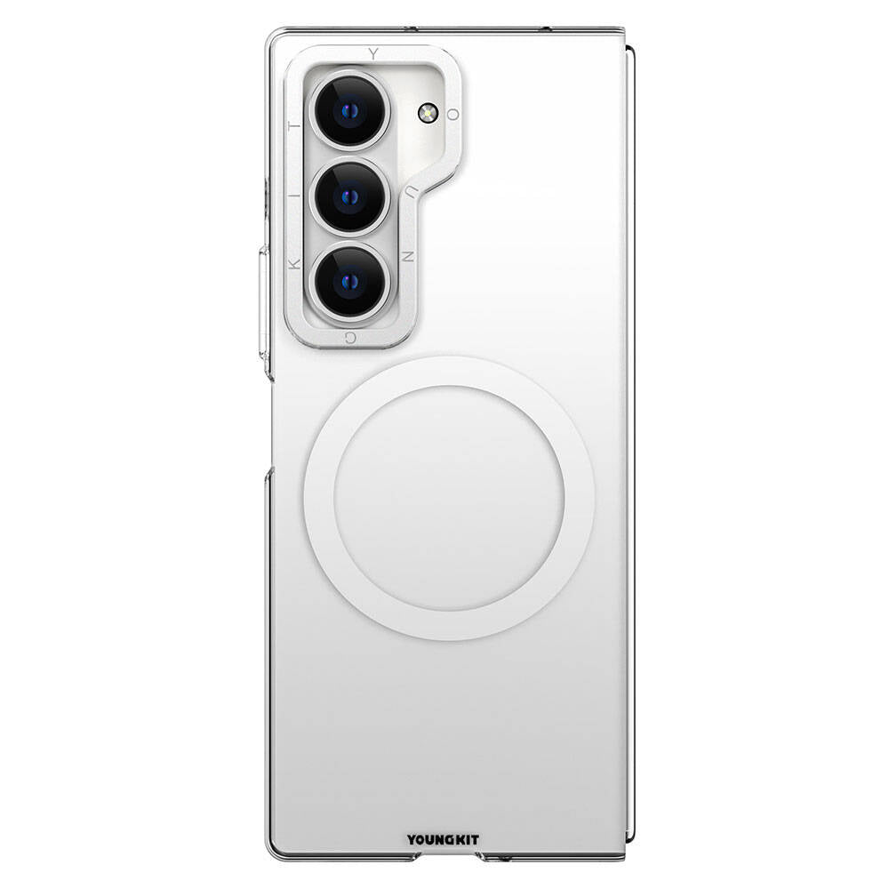 Galaxy Z Fold 6 Kılıf Magsafe Şarj Özellikli Şeffaf Youngkit Crystal Shield Serisi Kılıf Şeffaf