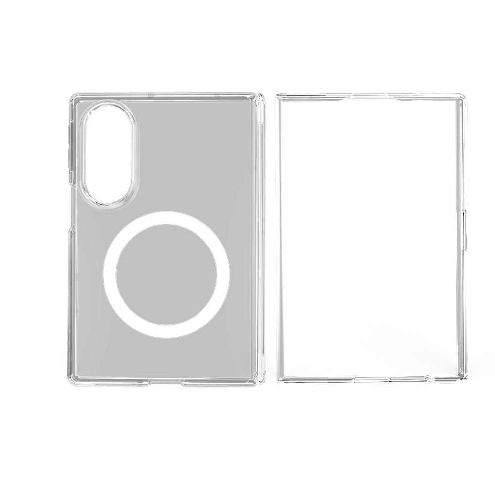 Galaxy Z Fold 8 Kılıf M-safe Şarj Özellikli Transparan Sert PC Wlons Pita Kapak