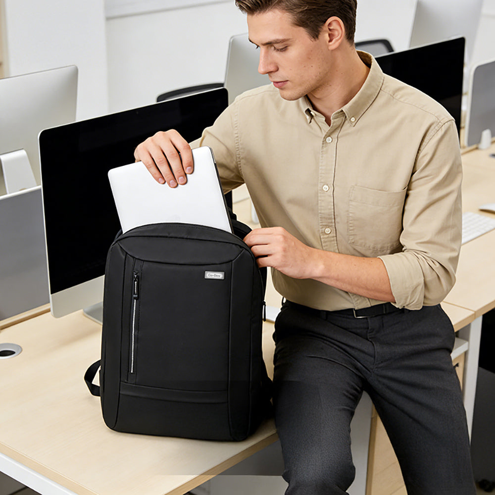 Go Des GD-6001 Nefes Alabilen Kumaş Şok Emici Omuz Askılı Laptop ve Notebook Sırt Çantası