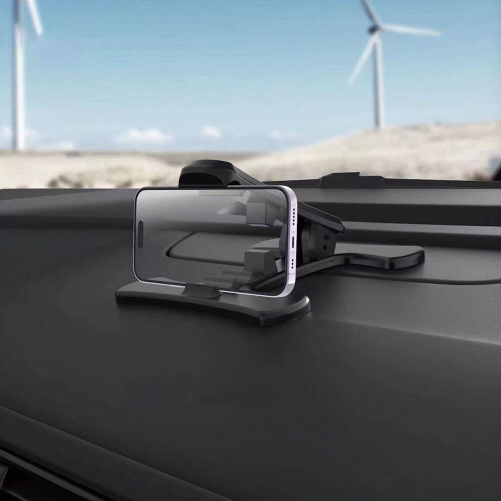 Go Des GD-HD306 Ayarlanabilir Düz Zemin Araç Telefon Tutucu Siyah