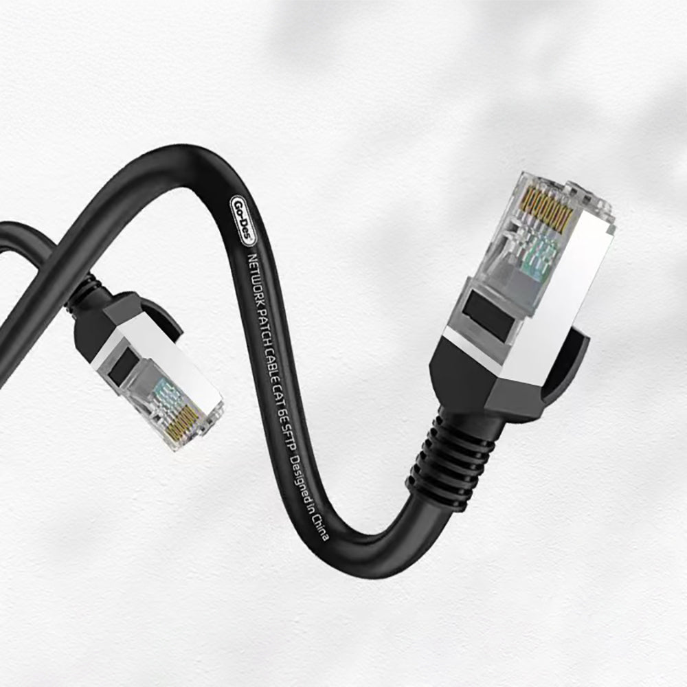 Go Des GD-HM891 1000Mbps Aktarım Hızlı RJ45 Ethernet Kablosu 20M Siyah