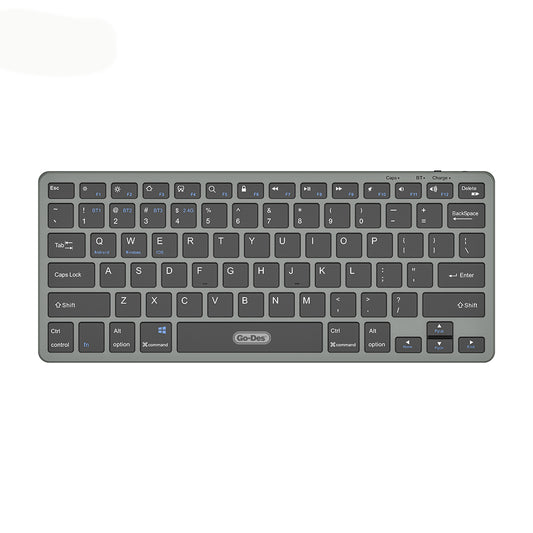 Go Des GD-KB325 Sessiz Tuş Tasarımlı Bluetooth Bağlantılı Kablosuz Klavye