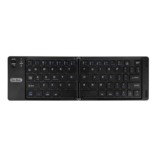 Go Des GD-KB326 Sessiz Tuş Tasarımlı Katlanabilir Bluetooth Bağlantılı Kablosuz Klavye