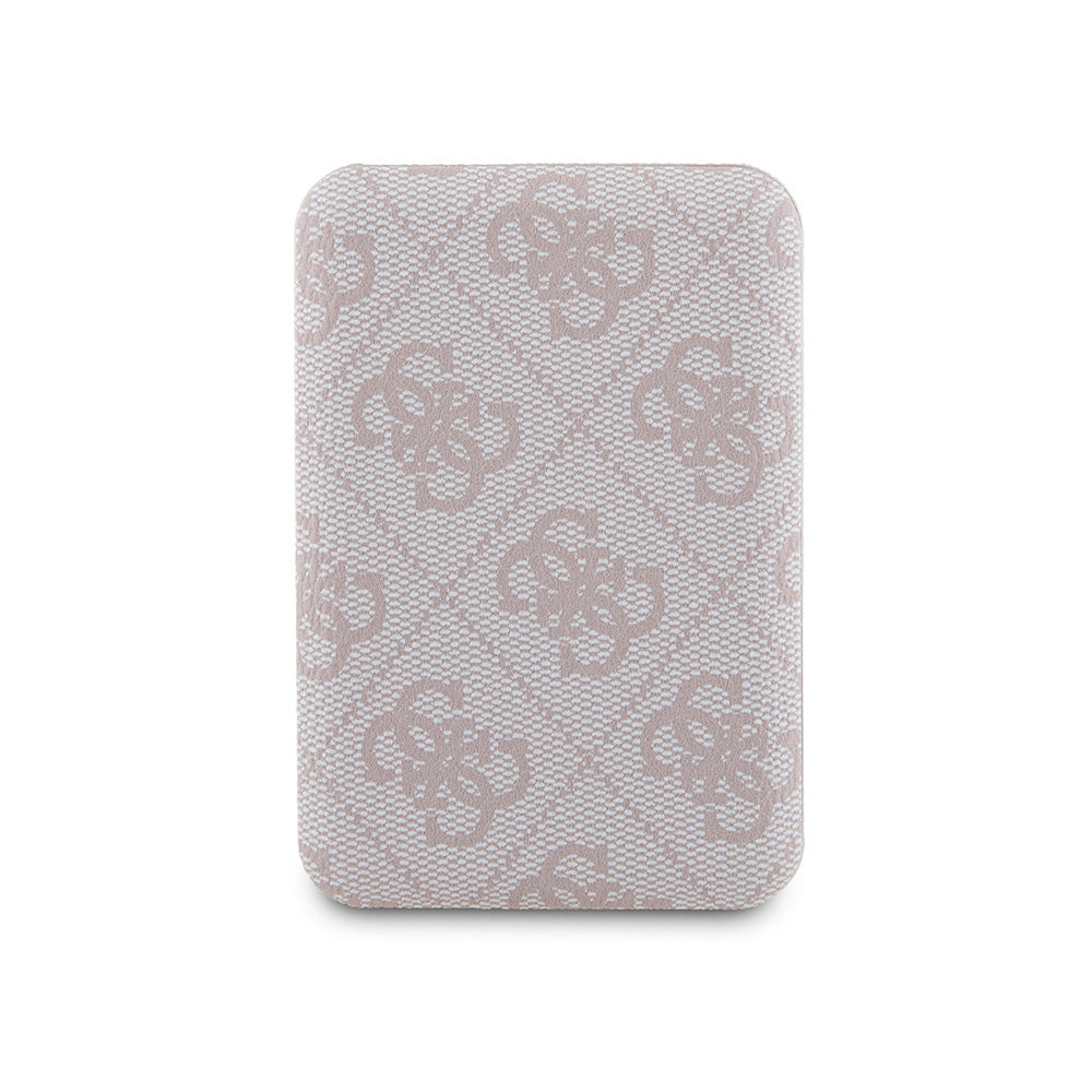Guess Orjinal Lisanslı Dijital Led Göstergeli PU Deri 4G Desenli Metal Yazı Logolu Powerbank 5000mAh 15W Mavi