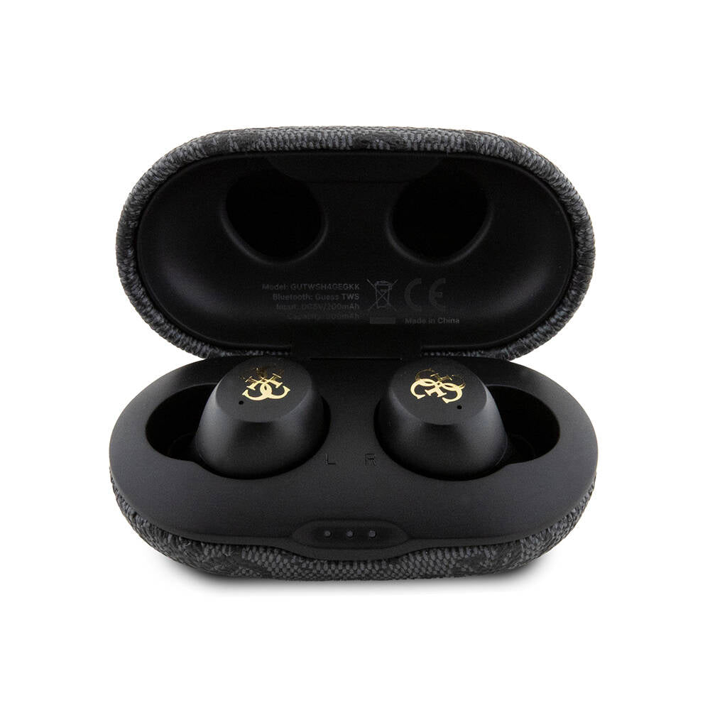 Guess Orjinal Lisanslı Klasik Metal Yazı Logolu TWS Kulak İçi Bluetooth Kulaklık Pembe