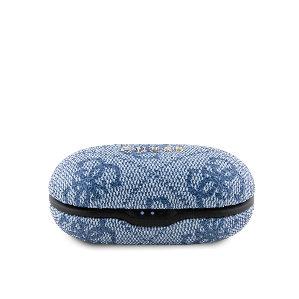 Guess Orjinal Lisanslı Klasik Metal Yazı Logolu TWS Kulak İçi Bluetooth Kulaklık Pembe