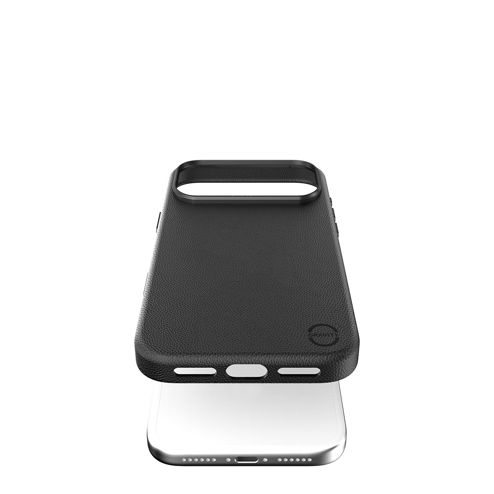 iPhone 17 Pro Kılıf M-Safe Şarj Özellikli Polimerik Deri Raptic Urban Nano Kapak Beyaz